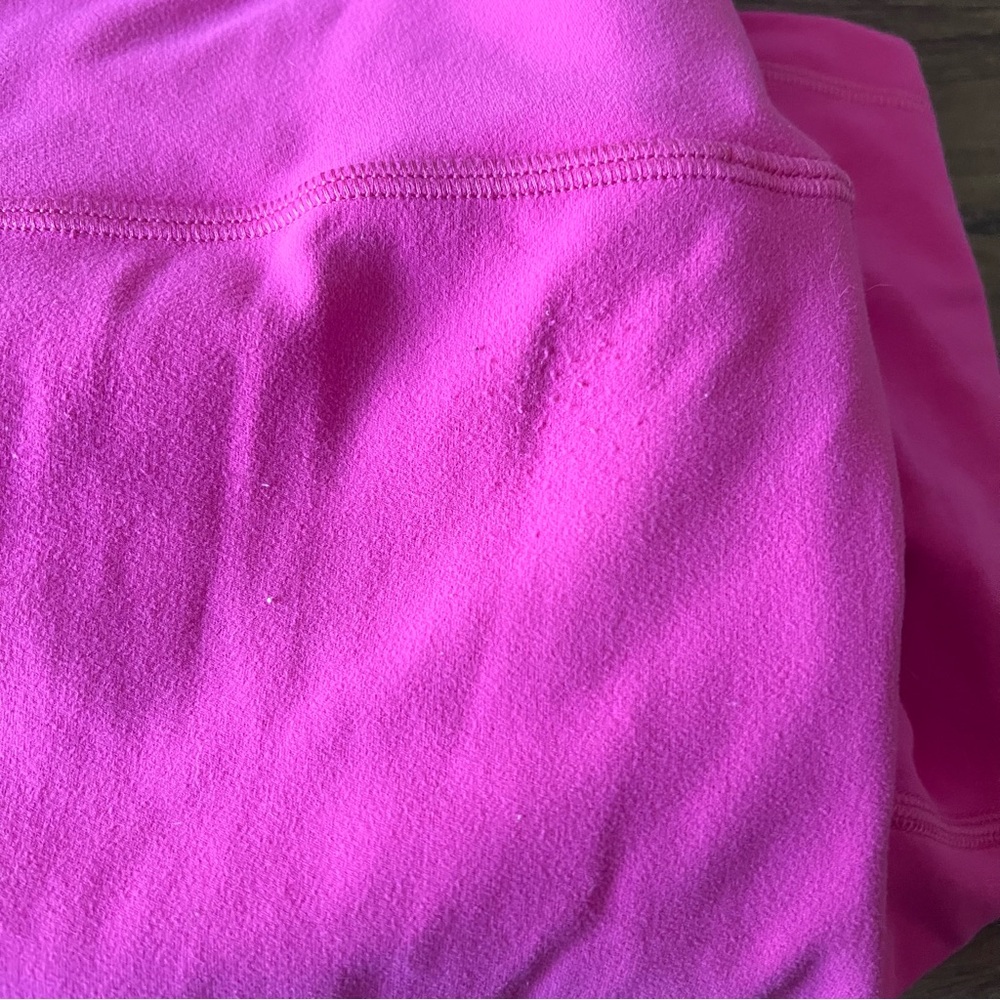 Lululemon Hot Pink High Rise Biker Shorts Size 14 - Picture 5 of 6